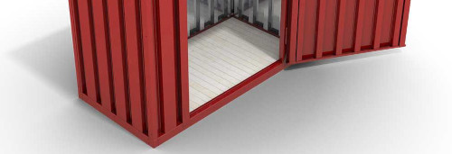 Fussboden des Containers Fussboden des Containers