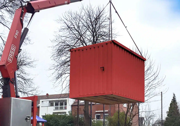Lagercontainer Lieferung
