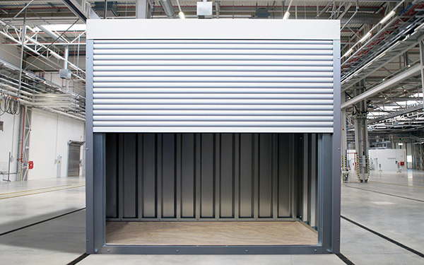 Lagercontainer Rolltor