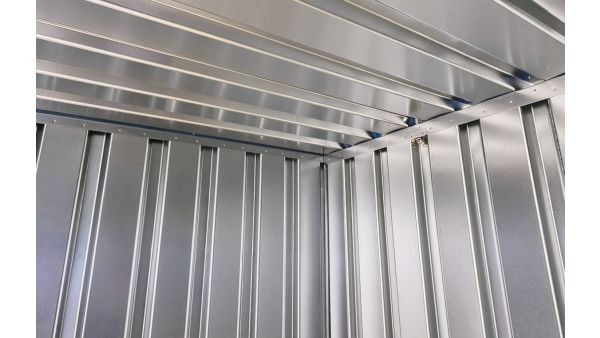 Lagercontainer - Schnellbaucontainer 24 qm, L4100xB6300 mm, Höhe 2100 mm, Doppelflügeltür mittig in Längsseite, Boden OSB 3 Platte, verzinkt Lagercontainer - Schnellbaucontainer 24 qm, L4100xB6300 mm, Höhe 2100 mm, Doppelflügeltür mittig in Längsseite, Boden OSB 3 Platte, verzinkt