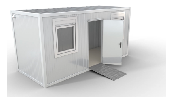 Auffahrrampe 850 x 1465 mm für Bürocontainer