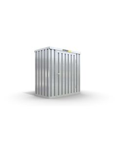 Lagercontainer mit Drehflügeltür mittig in Breitseite, H2196 x B2350 x T915 mm, verzinkt, zerlegt